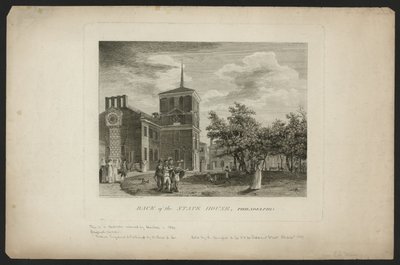 Rückseite des State House, Philadelphia von William Russell Birch