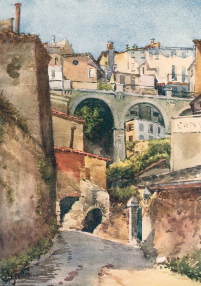 Straße in Grasse von William Scott