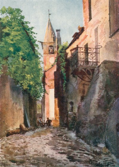 Straße in Villanuova, nahe Albenga von William Scott