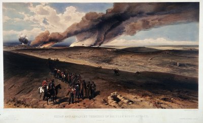 Der Redan und die britischen Schützengräben von William Crimea Simpson