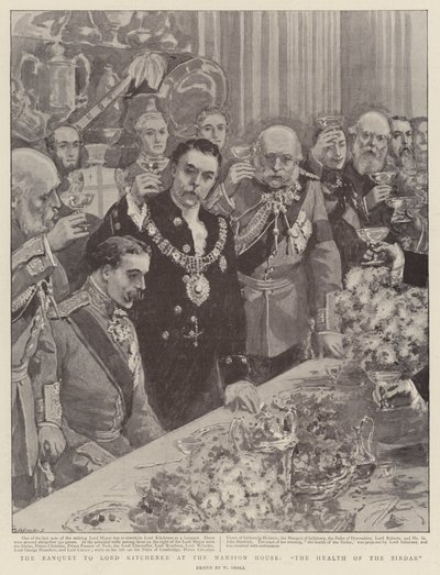 Das Bankett für Lord Kitchener im Mansion House, der Toast auf den Sirdar von William Small