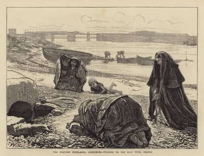 Die westlichen Highlands, Connemara, Pilger zum Heiligen Brunnen, Galway von William Small