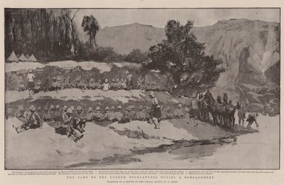 Das Lager der Gordon Highlanders während eines Bombardements von William T. Maud