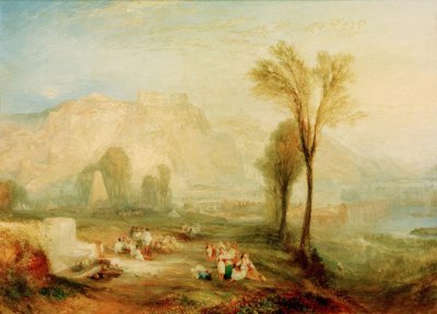 Der helle Stein der Ehre (Ehrenbreitstein) und das Grab von von Joseph Mallord William Turner