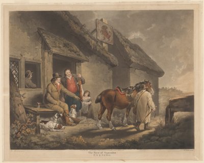 Der erste September, Abend von William Ward after George Morland