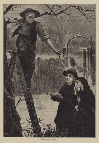 Das Schneiden der Mistel von William Weekes