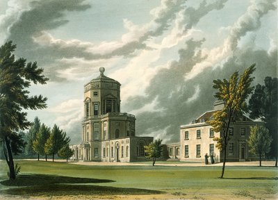 Außenansicht des Astronomischen Observatoriums, Illustration aus der Geschichte von Oxford von William Westall
