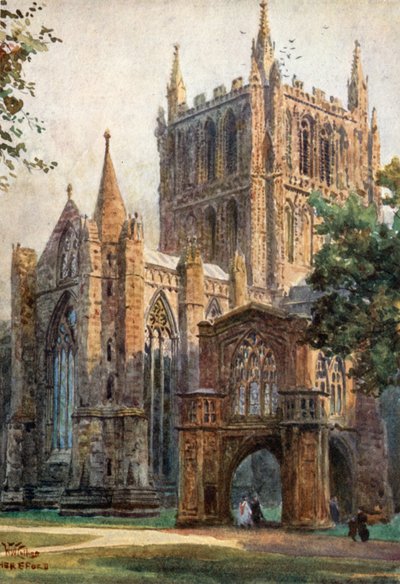 Hereford, das nördliche Querschiff von William Wiehe Collins