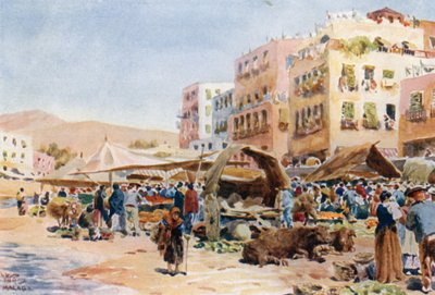 Malaga, der Markt von William Wiehe Collins