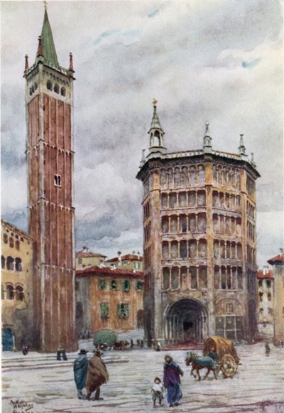Parma. Die Kathedrale und das Baptisterium von William Wiehe Collins