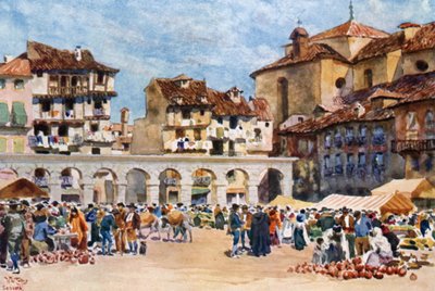 Segovia, Plaza Mayor von William Wiehe Collins