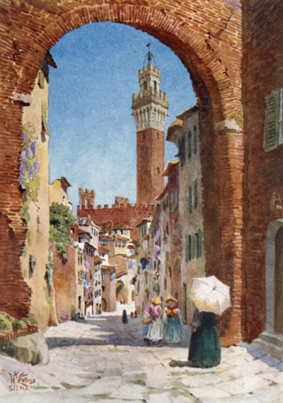 Siena. Innenraum der Kathedrale von William Wiehe Collins