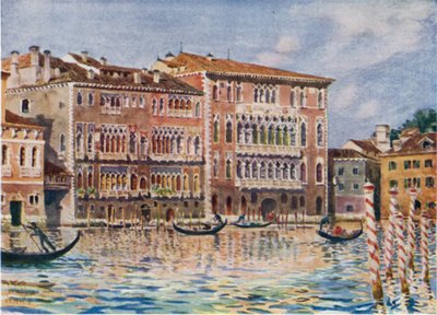 Venedig. Die Palazzi Foscari e Giustiniani von William Wiehe Collins
