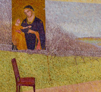 Madonna mit Landschaft, 2021 von William Wilkins