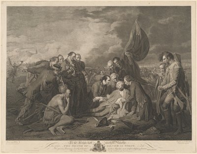 Der Tod von General Wolfe von William Woollett after Benjamin West