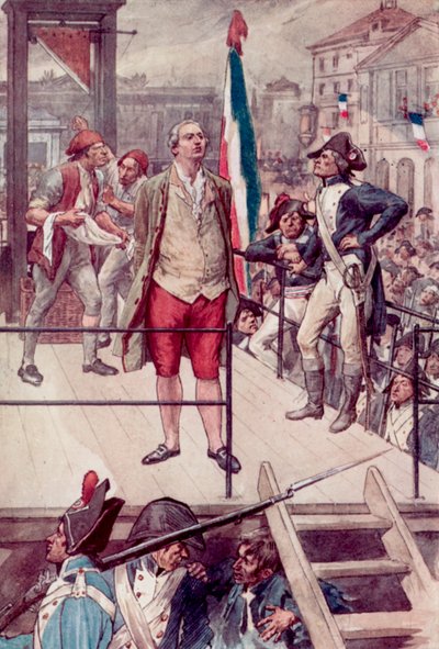 Hinrichtung von König Ludwig XVI. von William after Rainey