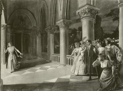 Lucia di Lammermoor, Akt III Szene vi (Gravur) von William de Leftwich Dodge