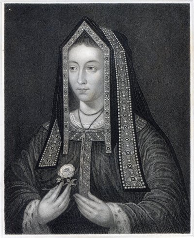 Porträt von Elizabeth von York von William the Younger Holl