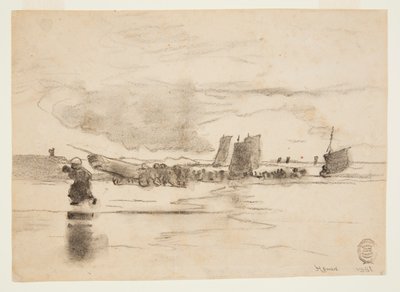Strand bei Ebbe, Cullercoats, England von Winslow Homer