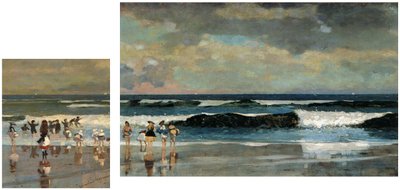 Strandszene & Am Strand von Winslow Homer