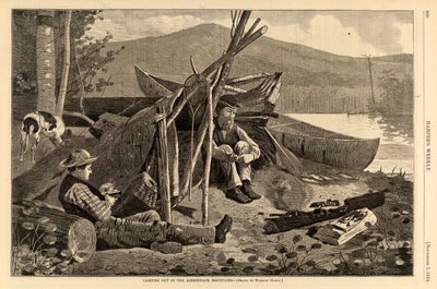 Camping in den Adirondack Mountains, aus Harper