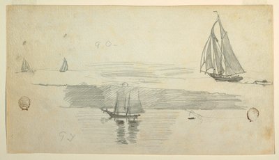 Vier Schoner, möglicherweise 1880 von Winslow Homer