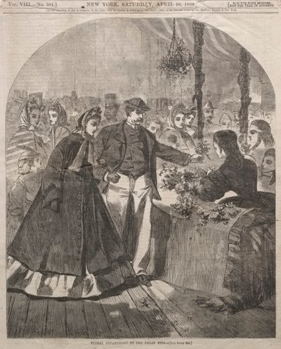 Blumenabteilung der Großen Messe, 1864 von Winslow Homer