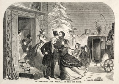 Erntedankfest - Ankunft im alten Heim von Winslow Homer