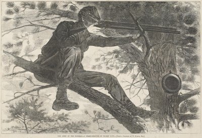 Die Armee des Potomac - Ein Scharfschütze im Wachdienst von Winslow Homer