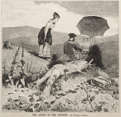 Der Künstler auf dem Land, 1869 von Winslow Homer