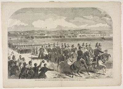 Die große Parade im Camp Massachusetts, nahe Concord, 9. September 1859, 1859 von Winslow Homer