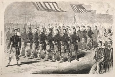 Das 79. Regiment Highlanders New York State Militia, 1861 von Winslow Homer
