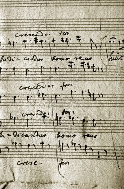 Arbeitsnotizen von Wolfgang Amadeus Mozarts Requiem von Wolfgang Amadeus Mozart