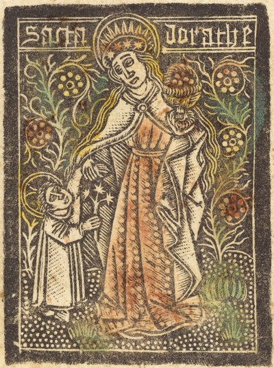 Heilige Dorothea von Workshop of Master of the Aachen Madonna