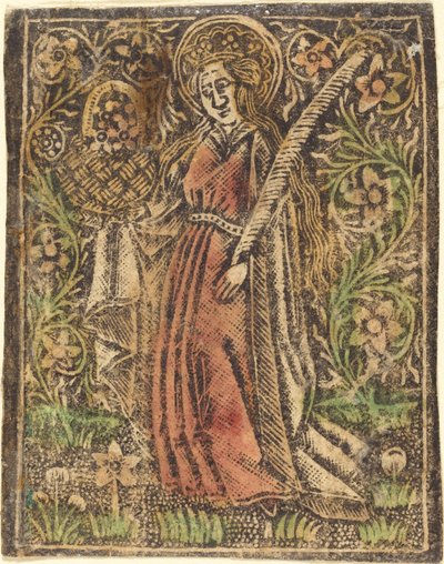 Heilige Dorothea von Workshop of Master of the Aachen Madonna
