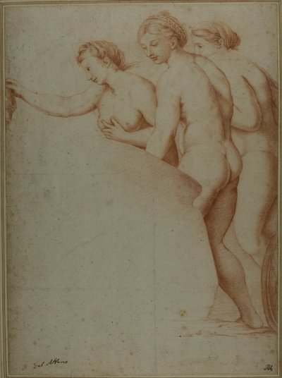 Drei nackte Frauen von Workshop of Raphael