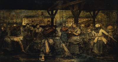 Die Straßenkehrer; Les Balayeuses von Xavier Mellery