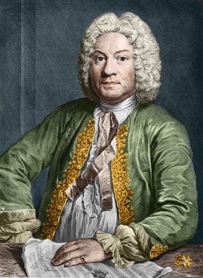 Porträt von François Couperin (1668-1733) von Yannick Coupannec