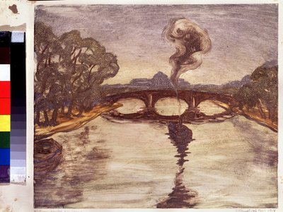 Ein Boot auf der Seine von Yelisaveta Sergeyevna Kruglikova