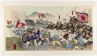 Das große japanische Heer unterwirft China: Besetzung von Uiju von Yôshû Nobuyasu