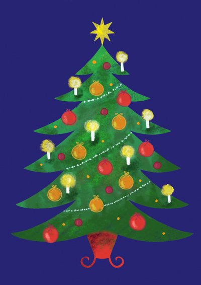 Festlicher Weihnachtsbaum von Yvonne Gustafsson