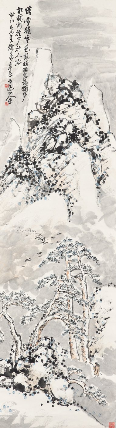 Wandern in den verschneiten Berg von Zhen Wang