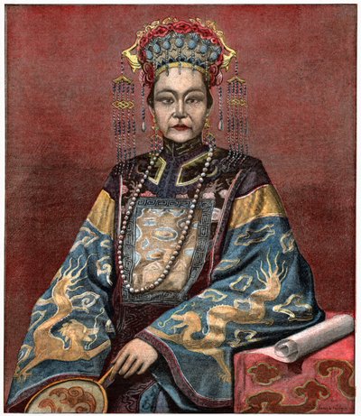 Kaiserinwitwe Cixi von . .