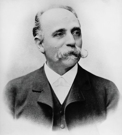 Porträt von Bartolomeo Emilio Camillo Golgi (1843-1926), italienischer Wissenschaftler und Arzt, Nobelpreis für Medizin 1906, Fotografie von William Walcutt