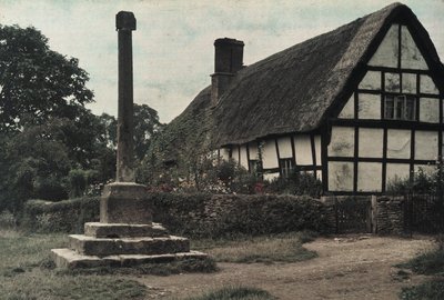 Das Dorfkreuz, Ashton-Under-Hill, Gloucestershire von Frederick (attr. to) Barnard