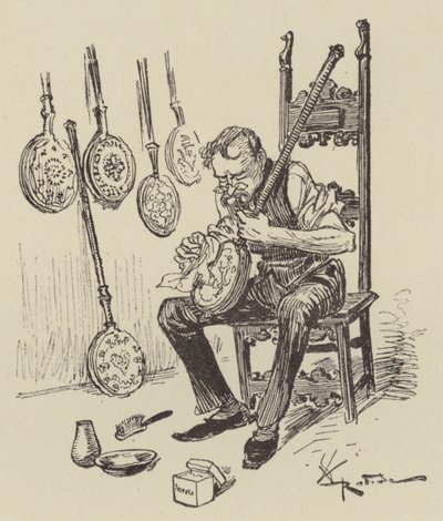Bettpfannen von after Albert Robida