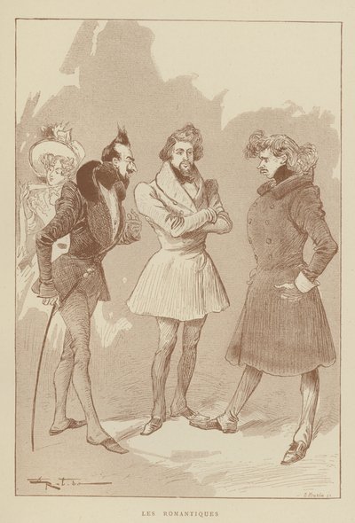 Die Romantiker von after Albert Robida