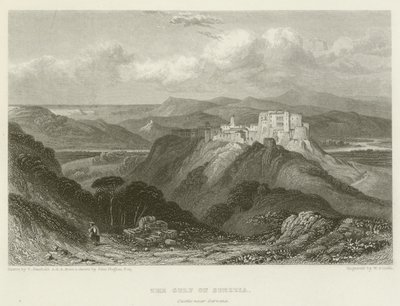 Der Golf von Spezia, Schloss in der Nähe von Sarzana von after C. Stanfield