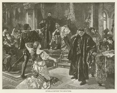 Othello vor den Senatoren von after Carl Ludwig Friedrich Becker