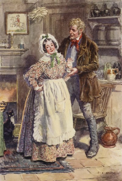 Illustration für Martin Chuzzlewit von after Charles Edmund Brock